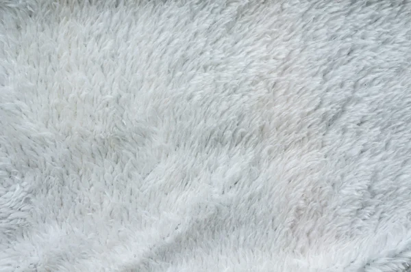 Synthetic Fur White Texture For The Background Stock Photo