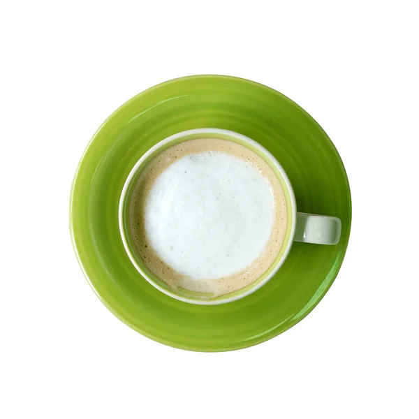 Καφές κύπελλο σε λευκό φόντο — Φωτογραφία Αρχείου