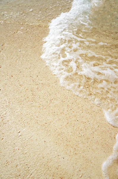 Plage de sable et vague — Photo