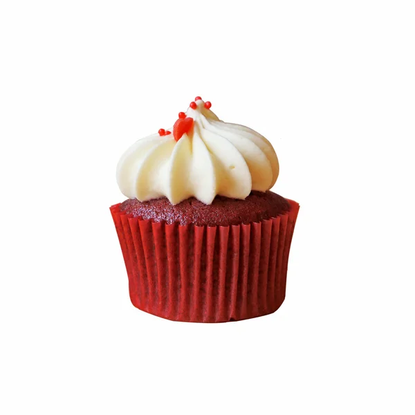 Cupcake di velluto rosso — Foto Stock