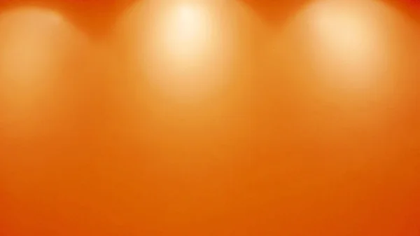 Prázdný oranžové zdi se světly — Stock fotografie