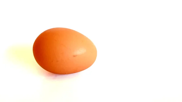 Яйцо выделено на белом фоне — стоковое фото