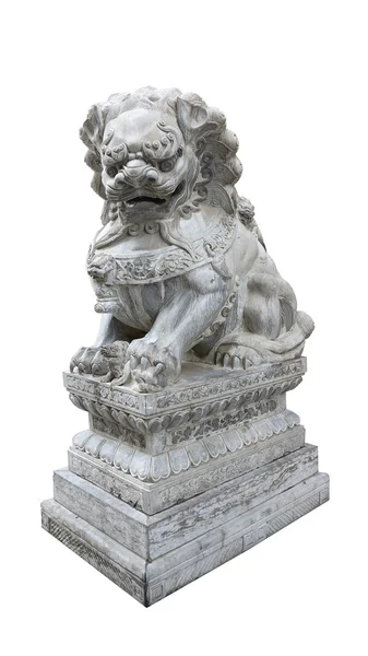 Kinesiska lejonet statyn Stockbild