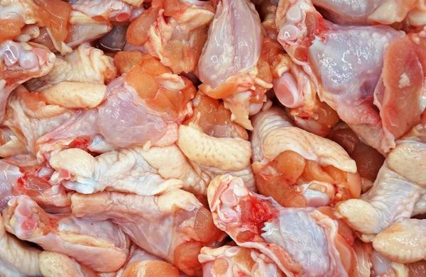 Raw Chicken legs in supermarket — Stock Photo, Image