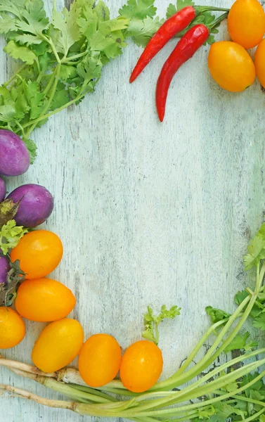 Gemengde groenten grens — Stockfoto