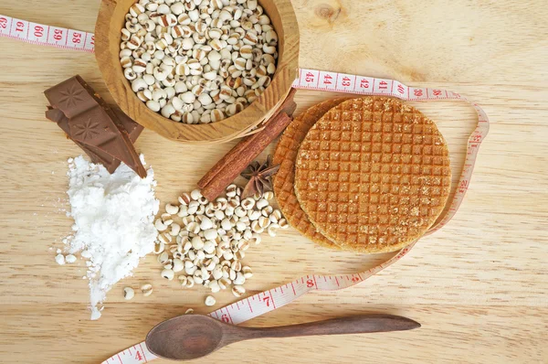 Fazendo waffle stroop — Fotografia de Stock