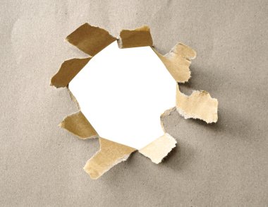 eski kağıt üzerinde beyaz delik