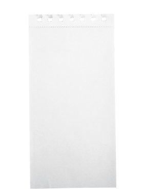 bir yüzük parçalanmış boş sayfa scrapbook boş alanı olan bir tasarım öğesi olarak kullanmak için kendi kişisel mesaj bağlı.