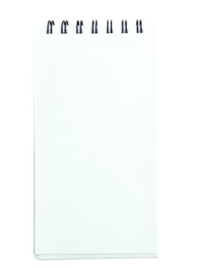 bir yüz beyaz kağıt defter dikey boşluk