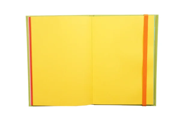 Kertas notebook kuning — Stok Foto