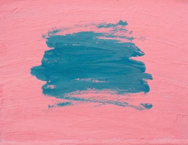 malowane niebieski na ścianie różowy