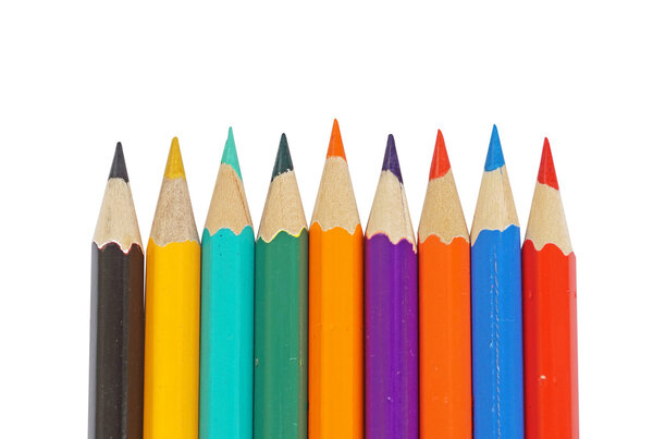 Abstract background from color pencils