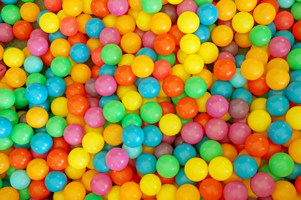 Many colour plastic balls for background — Stock Photo, Image