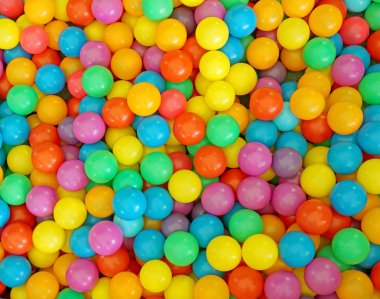 arka plan için çok renkli plastik top