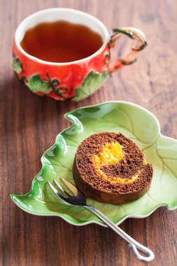 çikolata İsviçre rulo dilim