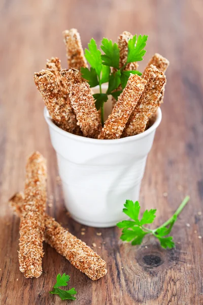 Eggplant sticks — Stock Photo, Image