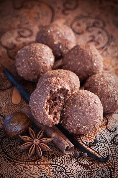 Galletas de chocolate con avena —  Fotos de Stock