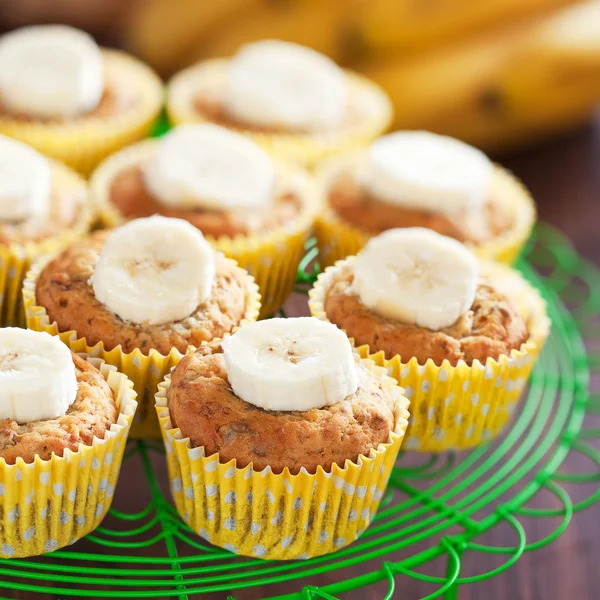 Ev yapımı vegan muz kekler — Stok fotoğraf