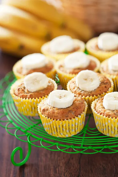 Hemmagjord vegansk banan muffins — Stockfoto