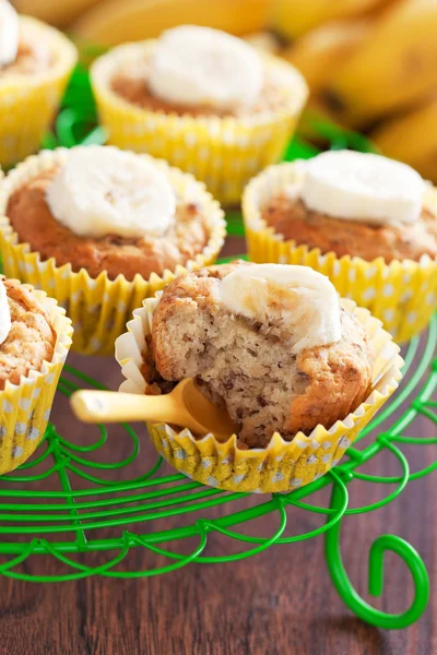 Muffins de banana Vegan — Fotografia de Stock
