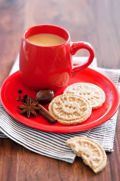 Biscoitos de farelo de aveia com especiarias — Fotografia de Stock