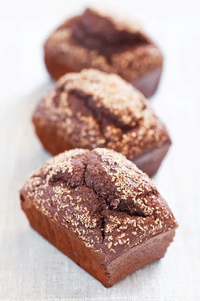 Homemade bread with rye bran — Stock Photo, Image