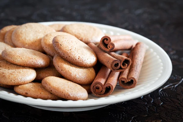 Homemade cookies with cinnamon — Stock Photo, Image