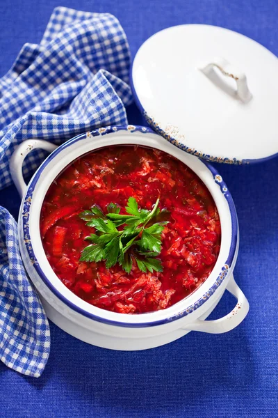 National beetroot soup — Stock Photo, Image