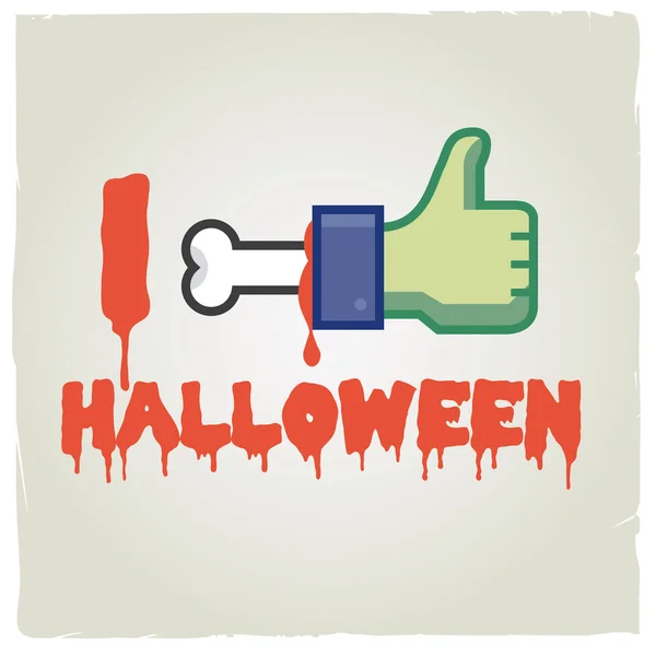 J'aime Halloween. — Image vectorielle