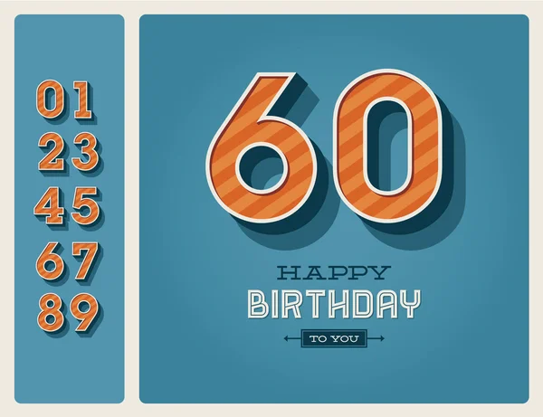 Carte d'anniversaire modifiable — Image vectorielle