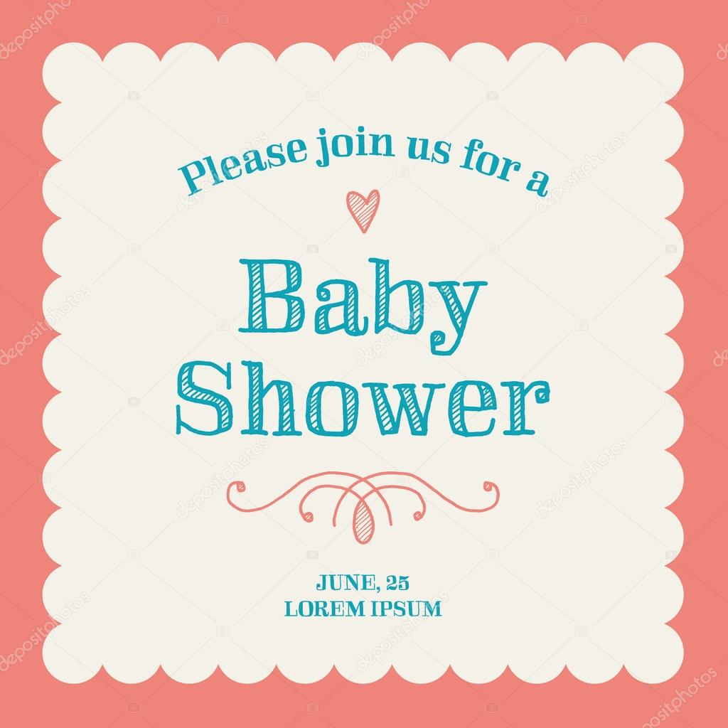 baby shower invitation card editable