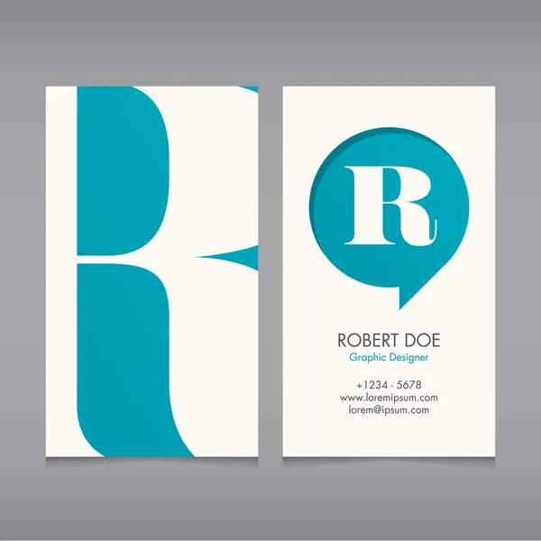 Business card vector template Royalty Free Stock Illustrations