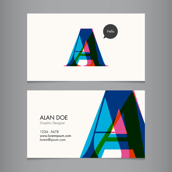 Business card template