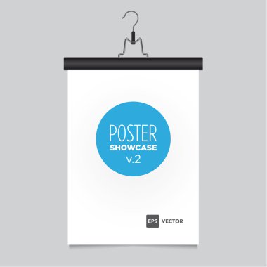 askı ile poster şablonu