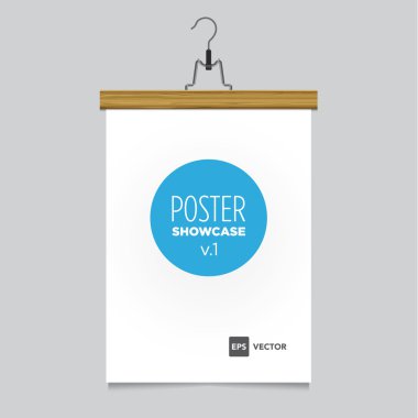 askı ile poster şablonu