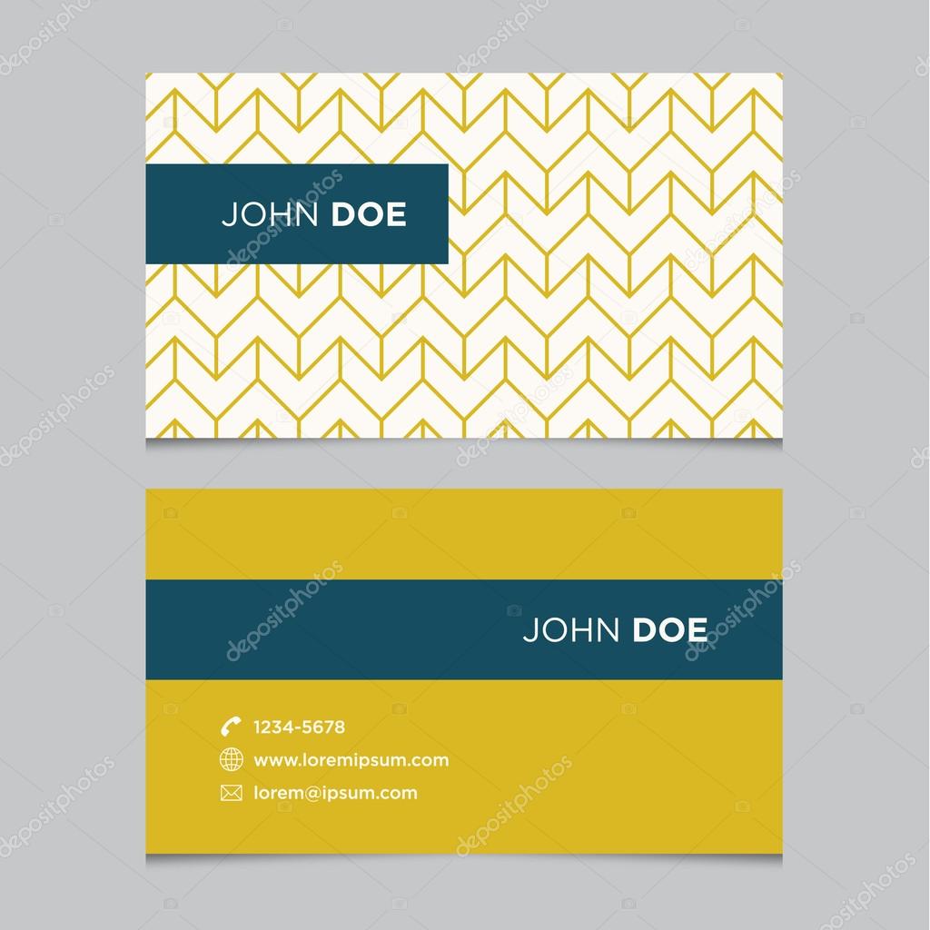 Business card template pattern, vector design editable