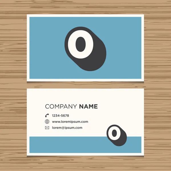 Business card with number. — Stock Vector