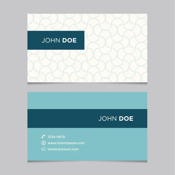 Business card template, background pattern Stock Illustration