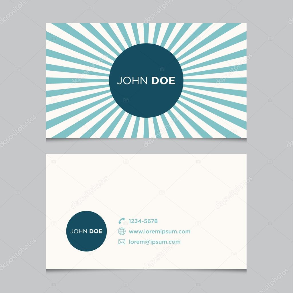 Business card template, background pattern