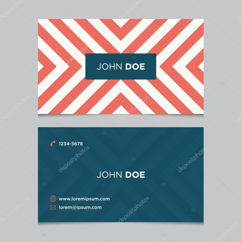 Business card template, background pattern