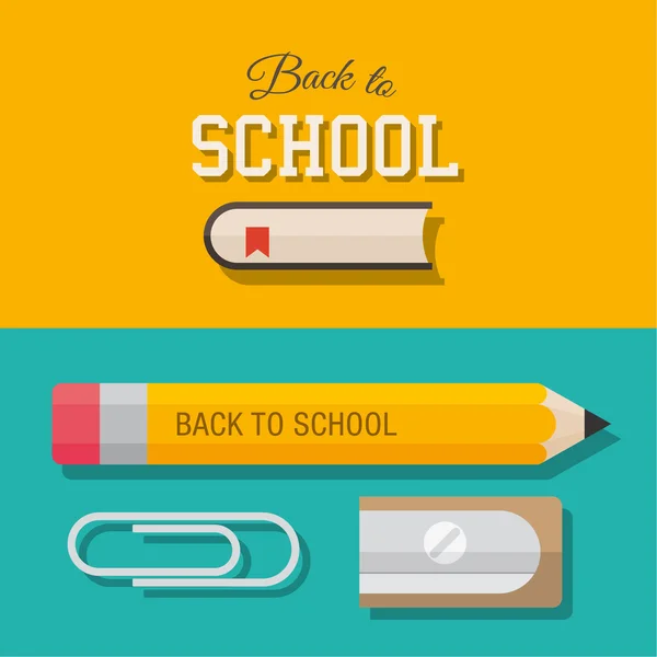 Back to school design elements — Stok Vektör