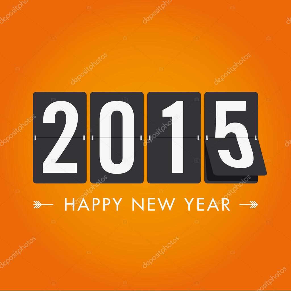 Happy new year 2015, mechanical timetable