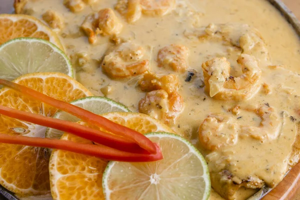 Delicious Chicken Prepared Enjoy Lunch Family — Foto de Stock