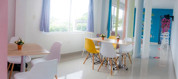 Beautiful Cafeteria Full Color Enjoy Good Company —  Fotos de Stock