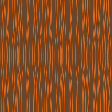 Turuncu dalgalar ile sorunsuz bir doku. vektör çizim.