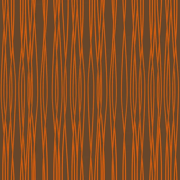 オレンジの波とのシームレスなテクスチャです。ベクトル イラスト. — ストックベクタ