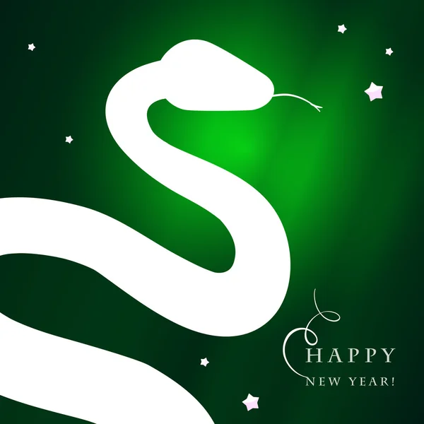 Afiche de año nuevo 2013 con una serpiente. EPS10 vector . — Vector de stock