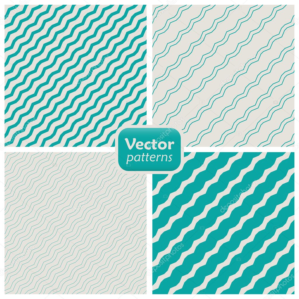 A set of 8 striped patterns. Seamless vectors.