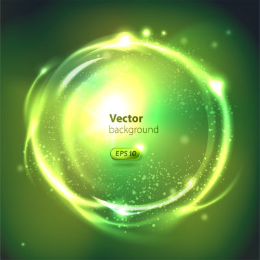 Vector parlak küre. arka plan