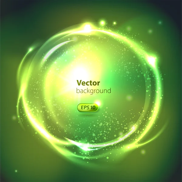 Vector Esfera Brilhante. Contexto abstrato — Vetor de Stock